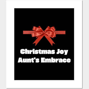 Christmas joy, Aunt's embrace. Posters and Art